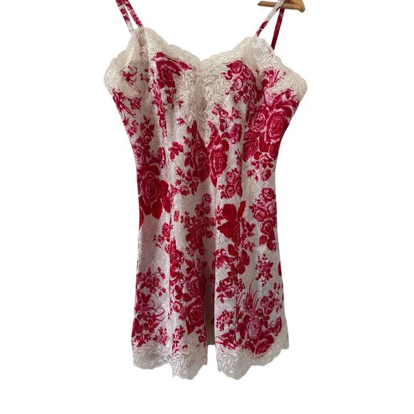 Vintage Gold Label Victoria's Secret Floral Print Slip Dress M - Picture 4 of 6